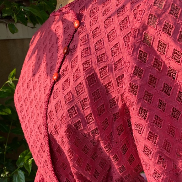 Vintage Hibiscus Patterned Dress - Picture 3 of 6